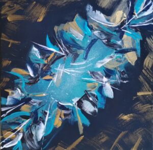 peinture acrylique abstrait au couteau art moderne contemporain